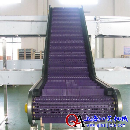 塑料鏈板爬坡輸送機 塑料鏈板爬坡輸送機