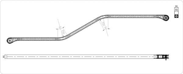 鋁型材輸送設備示意圖 鋁型材輸送設備示意圖
