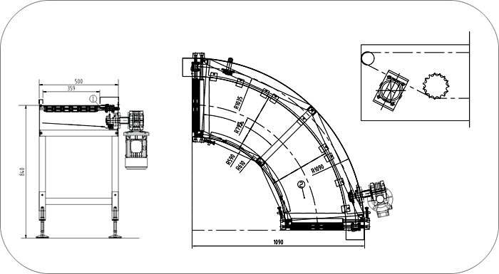 刀口皮帶機示意圖 刀口皮帶機示意圖