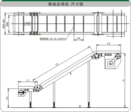 擋板網帶爬坡機示意圖紙 擋板網帶爬坡機示意圖紙